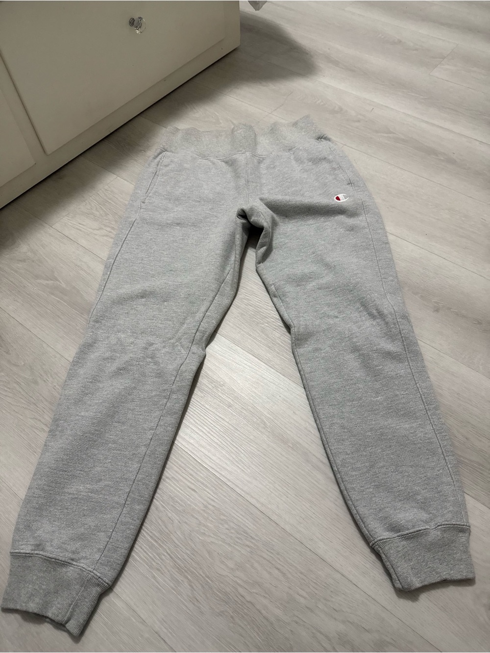 Champion Light Gray Fleece Jogger Pants